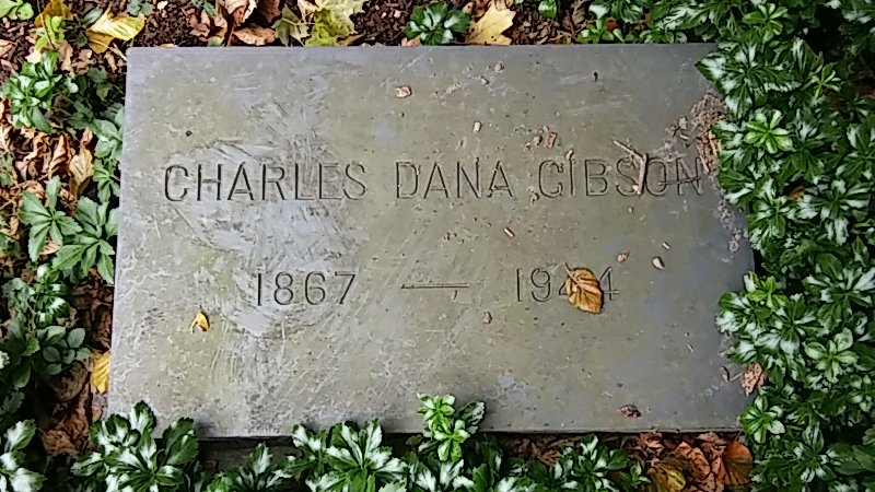 A flat gravestone marker