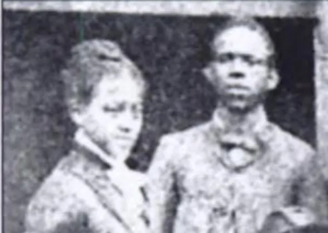 A close-up historic photograph of a young Black couple
