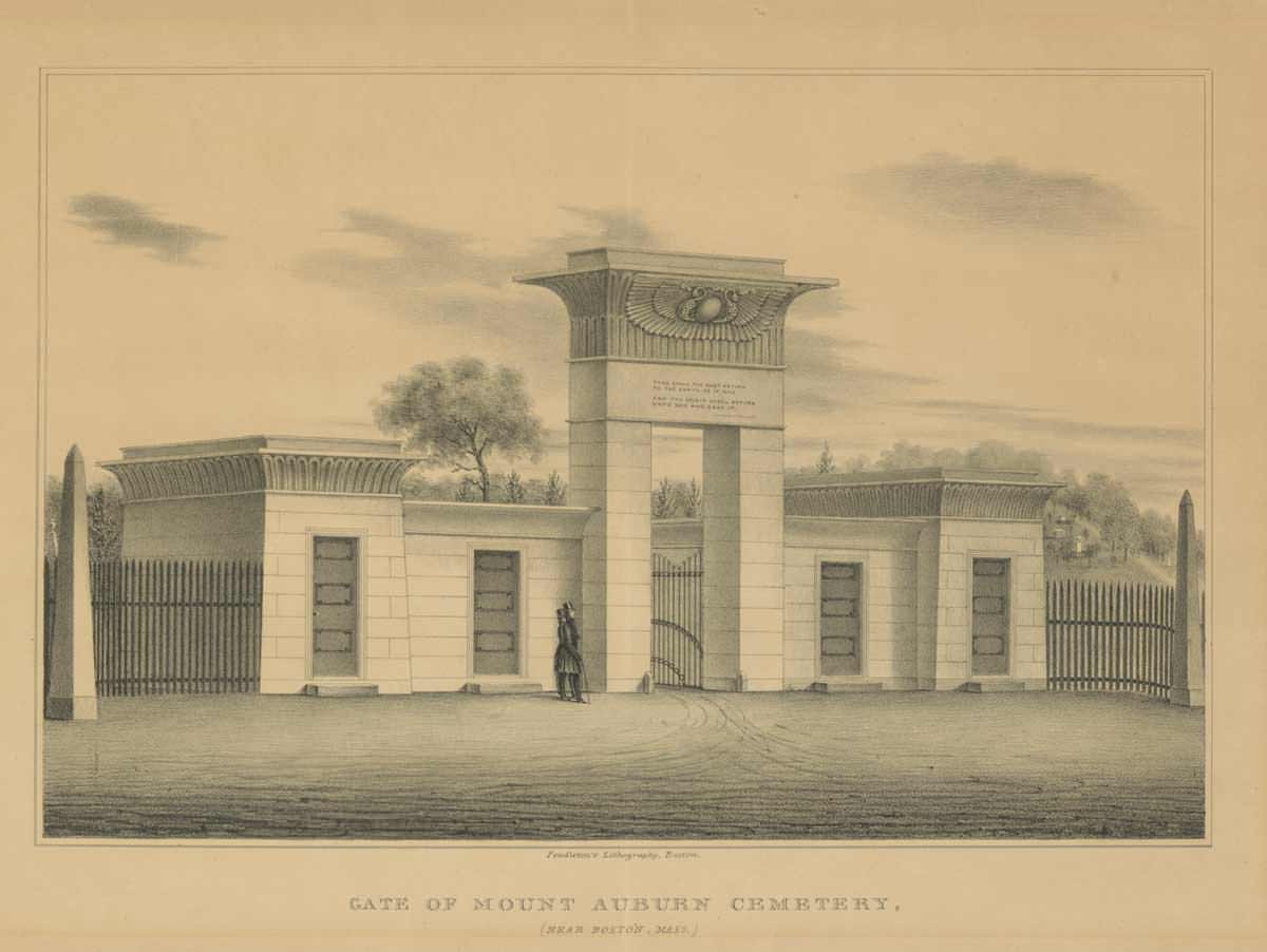 The Egyptian Revival Gateway: Mount Auburn’s First Iconic Image