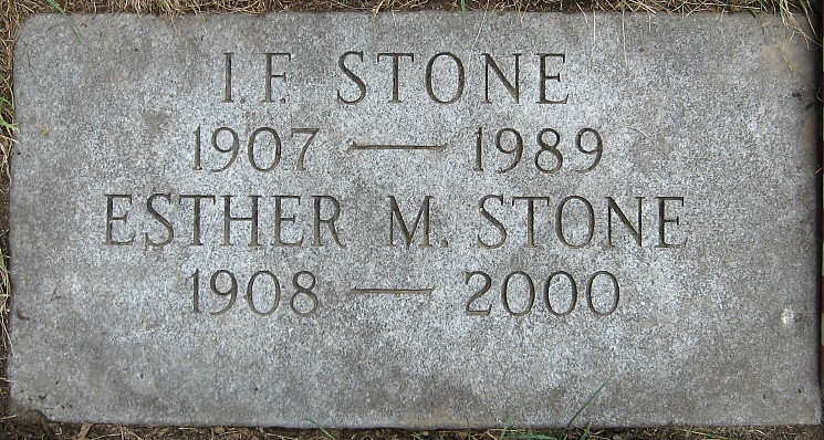 a granite gravestone