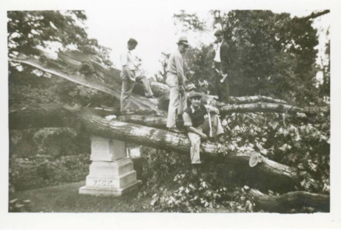 Hurricane of 1938 Damages Cemetery