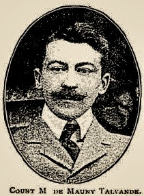 A portrait photograph of a man with a mustache. 