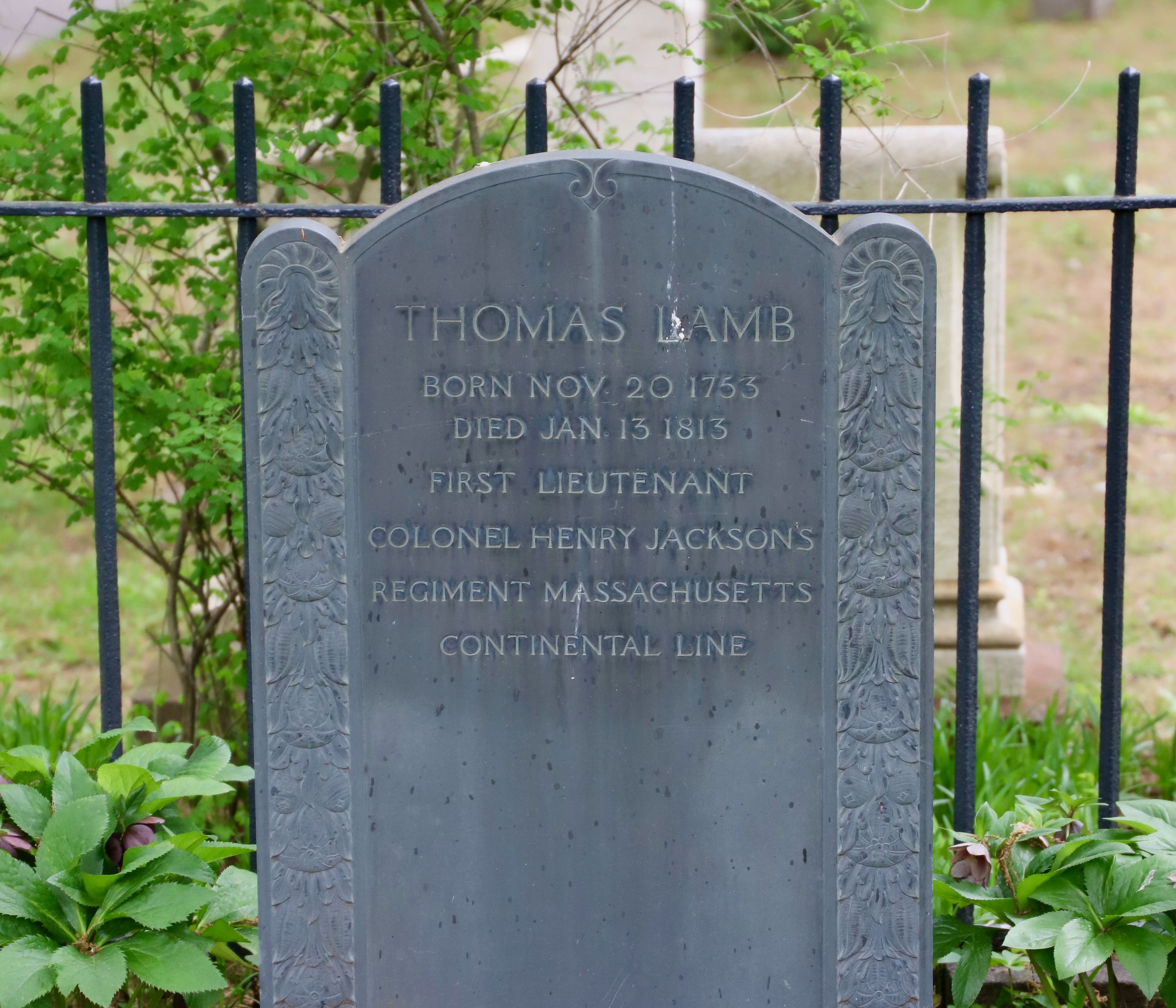 Lt. Thomas Lamb (1753-1813)
