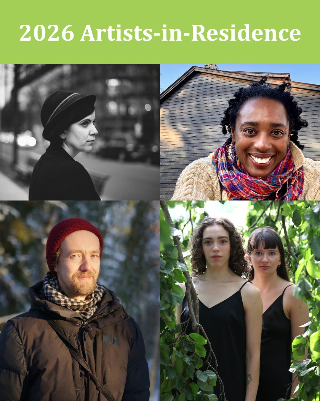Meet the 2026 Artists-in-Residence!