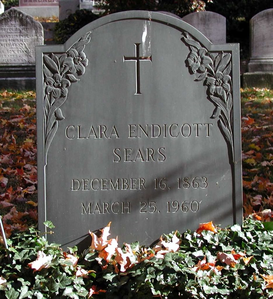 Clara Endicott Sears grave