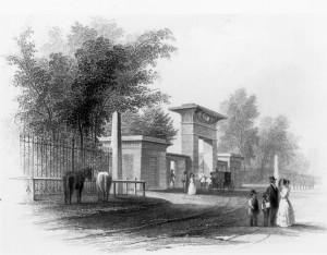 Entrance Gate Engraving, 1847.